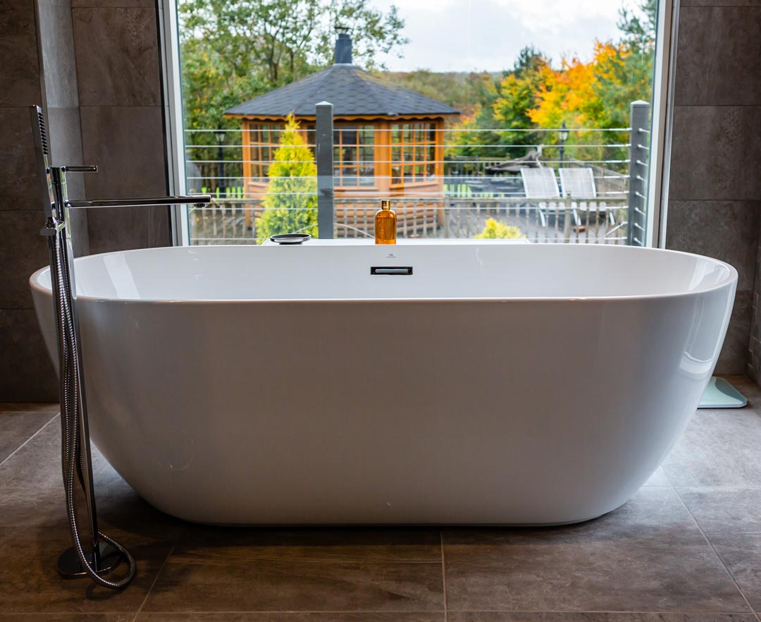 We'll take care of fitting showers, toilets, baths and sinks, all the plumbing, electrics, tiling, heating, lighting, plastering, decorating, bespoke storage units and more.